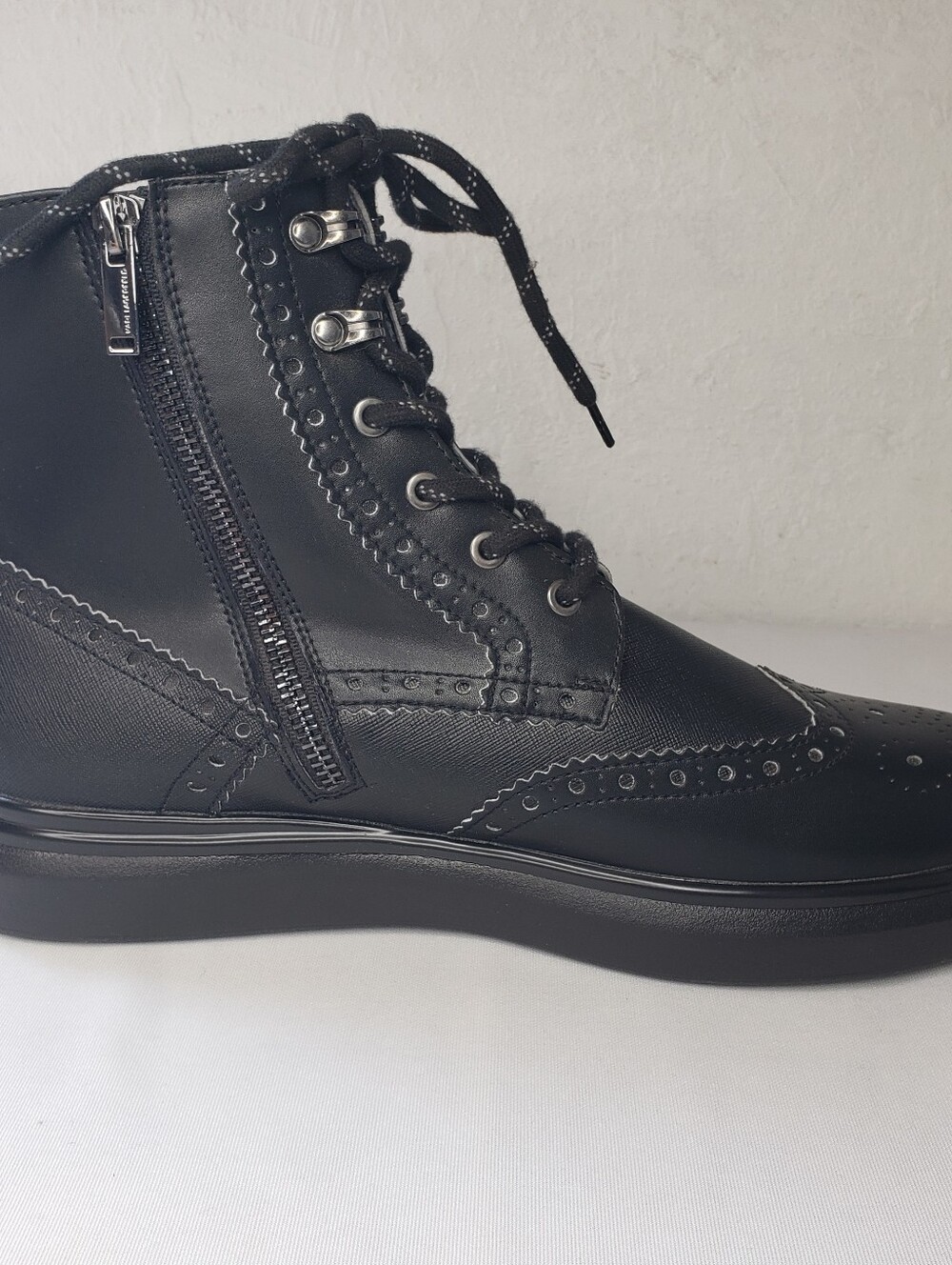 Karl Lagerfeld SINGLE LEFT BOOT ONLY Black Men's Chukka Wingtip REPLACEMENT - Picture 6 of 7